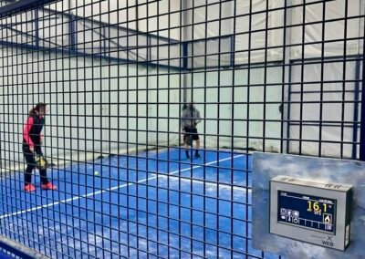 Impianto di riscaldamento campi da Padel
