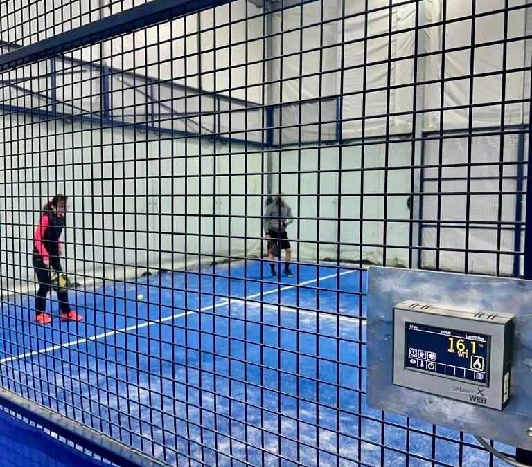 Impianto di riscaldamento campi da Padel